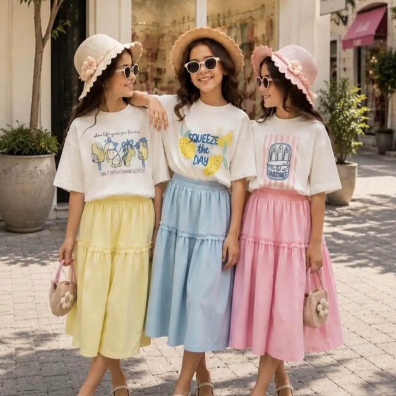 کراپ دامن ۳رنگ